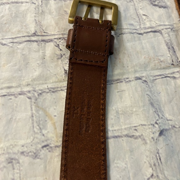 LAKE SHORE DRIVE BROWN BOHEMIAN LEATHER BRASS STUDS WOMEN’S BELT SIZE XL - Picture 5 of 11